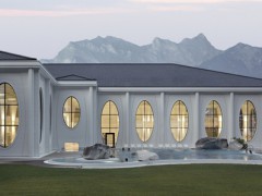 Комплекс "Термальные ванны Тамина" (Tamina Thermal Baths),проект бюро Смоленики энд Партнер Аркитектур (Smolenicky & Partner Architektur), Бад-Рагац, Швейцария.