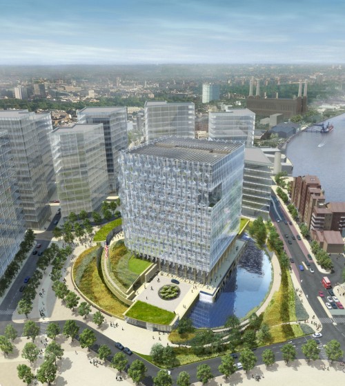 Здание американского посольства в Лондоне от Киран Тимберлейк (Kieran Timberlake).