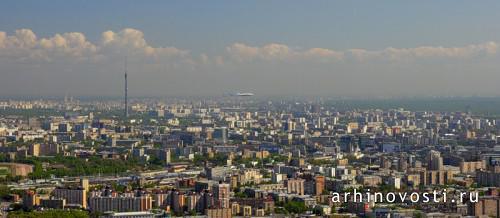 Москва Сити, вид с 72 этажа. Россия.