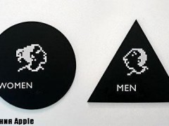 Туалетные таблички со всего света. В офисе компании Apple.