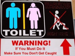 Туалетные таблички со всего света.