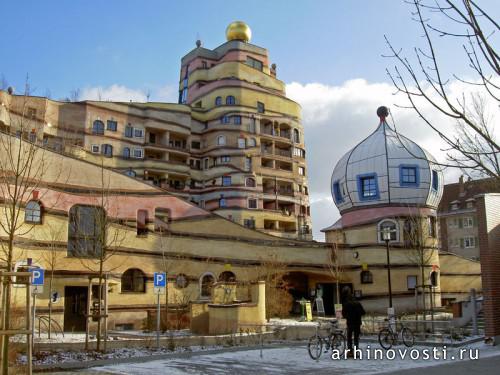 Лесная спираль в Дармштадте. Проект Фридриха Хундертвассера.