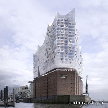 Филармония Херцог энд де Мерун (Herzog & de Meuron) на Эльбе. Гамбург, Германия.