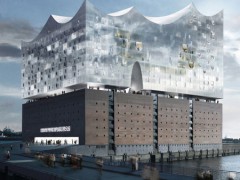 Проект бюро Херцог энд де Мерун (Herzog & de Meuron), "Филармония на Эльбе" (Elbphilharmonie), Гамбург, Германия.