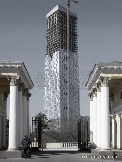 Многофункциональный комплекс на улице Мосфильмовской, проект бюро Сергея Скуратова, Москва, Россия.