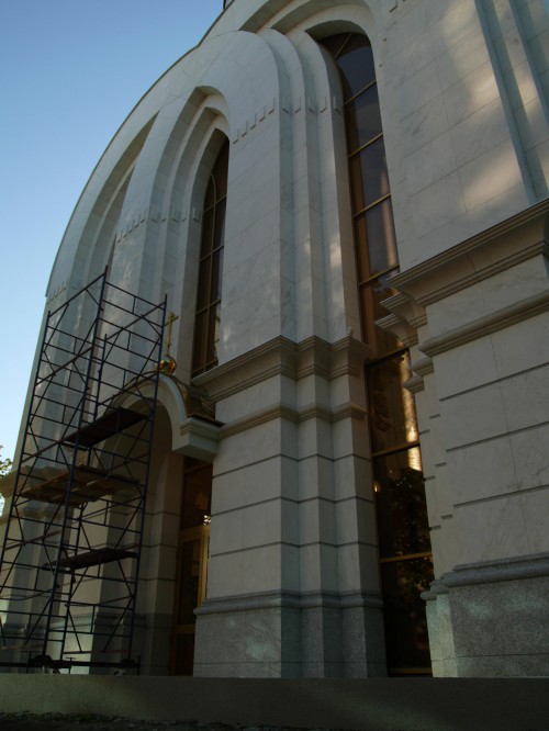 Часовня Петра и Феврония, проект ООО «Студия архитектуры», главный архитектор Копылов Олег Вадимович, заказчик и застройщик проекта ООО "Мегаполис", Калининград, Россия.