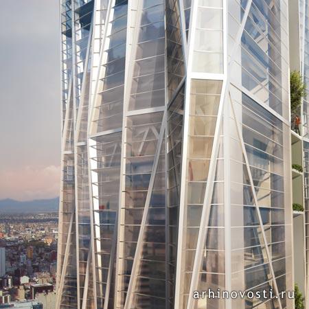 Многофункциональный комплекс, проект студии Ройкайнд Аркитектос (Rojkind Arquitectos), Мехико, Мексика.