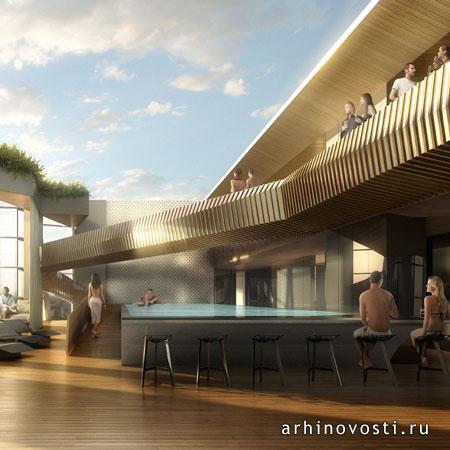 Многофункциональный комплекс, проект студии Ройкайнд Аркитектос (Rojkind Arquitectos), Мехико, Мексика.