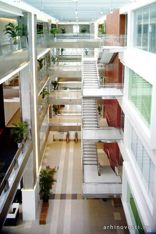 Исследовательский центр Microsoft от Bregman and Hamann Architects. Шанхай, Китай. Исследовательский центр Microsoft от Bregman and Hamann Architects. Шанхай, Китай.