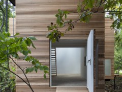 Дом в форме буквы T, проект бюро Стивен Холл Аркитектс (Steven Holl Architects), Нью-Йорк, Америка.