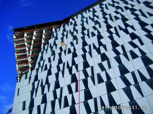 Отель "Белла Скай" (Bella Sky hotel), проект бюро 3XN architects, Копенгаген, Дания.