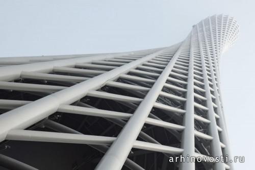 ТВ башня в Гуанчжоу (Guangzhou TV & Sightseeing Tower), проект "Информейшн Бэйзд Аркитекче (Information Based Architecture / IBA), Китай.