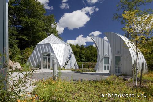Центр духовного общения для студентов Саламено (Salameno Spiritual Center), проект бюро Хольцман Мосс Боттино Аркитекче (Holzman Moss Bottino Architecture), Мово, Америка.