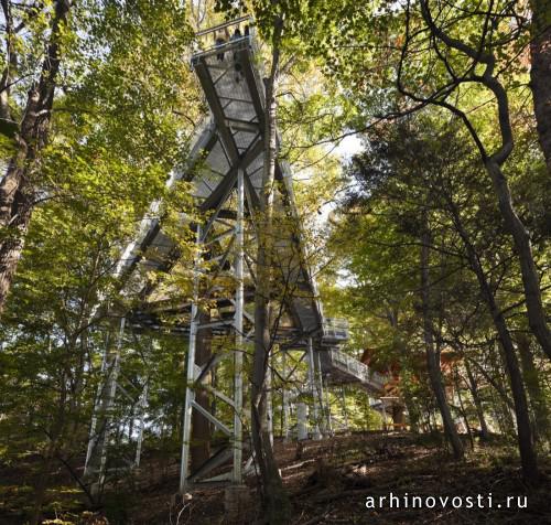 "Приключение на дереве" (Tree Adventure), проект Меткалфе Аркитекче энд Дизайн (Metcalfe Architecture & Design), Филадельфия, Америка.