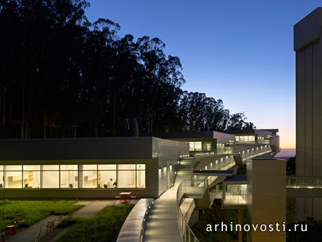 Центр медицинских исследований от Рафаэль Виноли Аркитектс (Rafael Viñoly Architects). Сан-Франциско, Америка.
