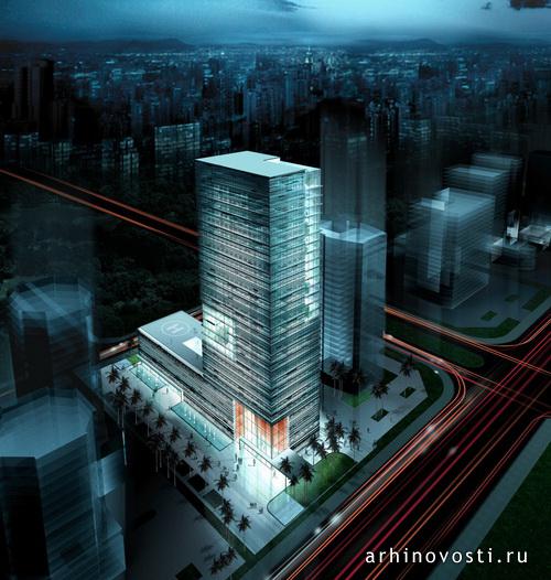 Офисное здание от КейЭсПи Юрген Энгел Архитектен (KSP Jürgen Engel Architekten). Ханой, Вьетнам.