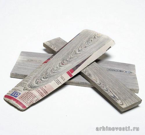 Газетная Древесина (NewspaperWood) от Мике Мейер (Mieke Meijer) и Фей5 (Vij5). Голландия.