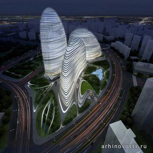 Торговый комплекс Wangjing Soho от Zaha Hadid Architects. Пекин, Китай.
