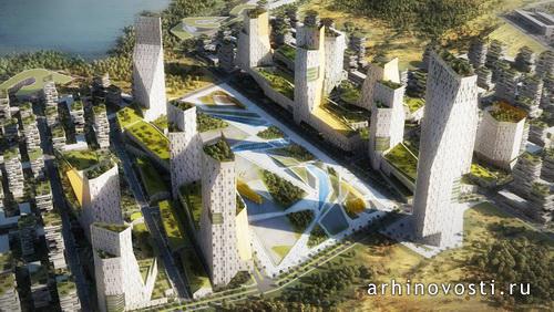 Новый город Khed от HOK. Махараштра, Индия.