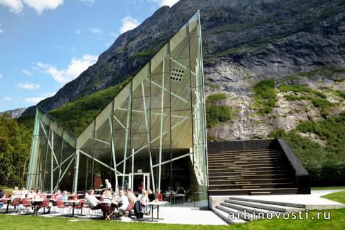 Ресторан Trollwall от Reiulf Ramstad Architects. Стена Троллей, Норвегия.