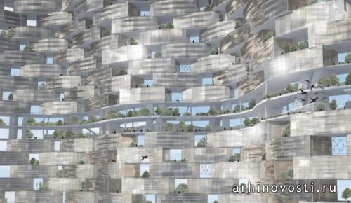 Строительство с воздуха от Gramazio & Kohler и Рафаэля ДеАндреа (Raffaello D’Andrea). Орлеан, Франция.