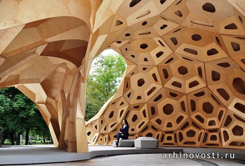 Павильон от ICD и ITKE. Штутгарт, Германия.