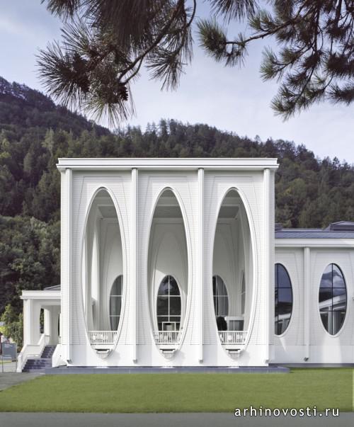 Термальные бани Тамина от Smolenicky & Partner Architecture. Бад Рагац, Швейцария.