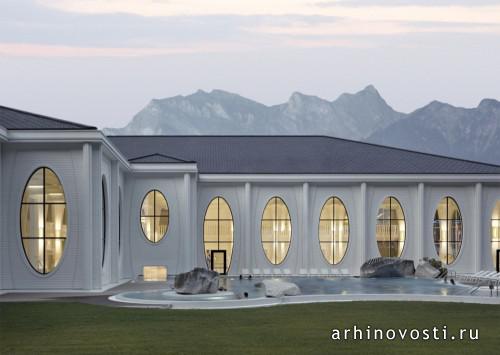 Термальные бани Тамина от Smolenicky & Partner Architecture. Бад Рагац, Швейцария.