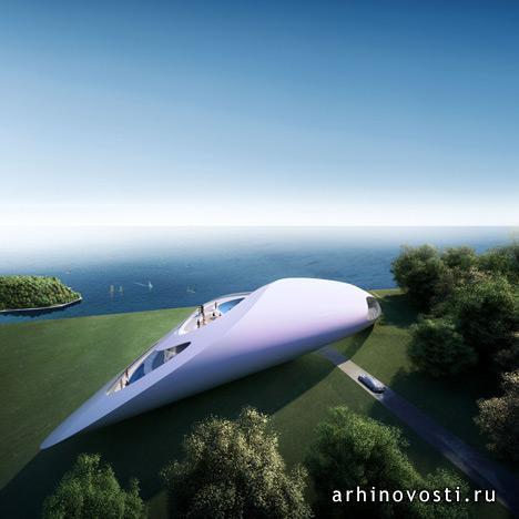 Виллы «Rock» и «Shell» от Захи Хадид (Zaha Hadid Architects). Дубровник, Хорватия.
