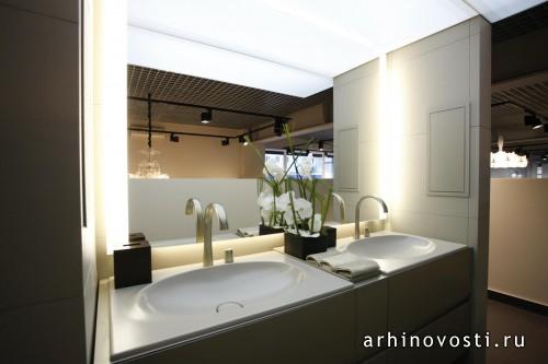 Дизайн ванной комнаты от Armani / Roca.