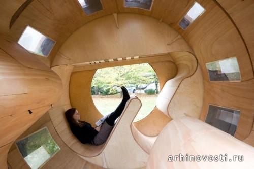 Цилиндрический дом “Roll It” от университета Карлсруэ. Германия.