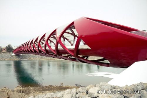 Мост Мира от Сантьяго Калатрава (Santiago Calatrava). Калгари, Канада.