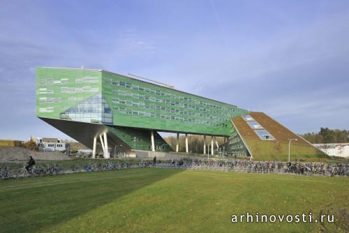 Центр биологических наук Linnaeusborg от Rudy Uytenhaak Architectenbureau. Гронинген, Нидерланды.