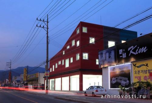 Офисное здание The 243 building от Hyun and Jeon Architectural Office. Южная Корея.