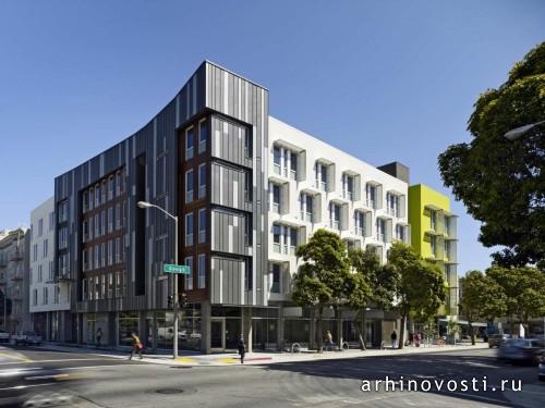 Дом Richardson Apartments от David Baker + Partners. Сан-Франциско, США.