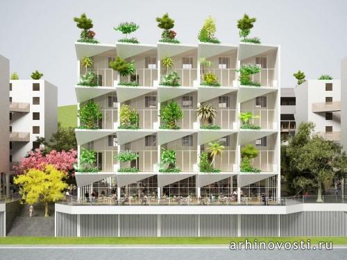 Отель Sanya Block 5 от NL Architects. Санья, Китай.