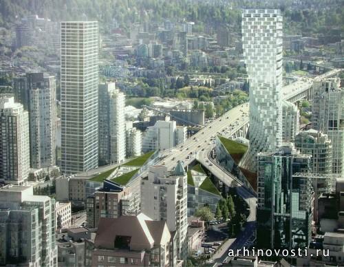 Небоскрёб Beach and Howe от BIG. Ванкувер, Канада.