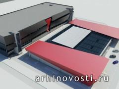 Паркинг на 350 автомобилей. 
