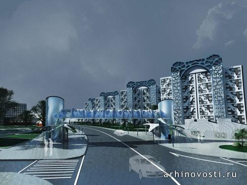 Дизайн архитектурной среды улицы Гетмана. Киев, Украина