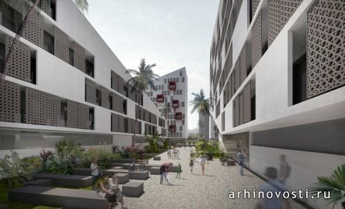 Жилой комплекс Connecting Riads от AQSO Arquitectos. Касабланка, Марокко.