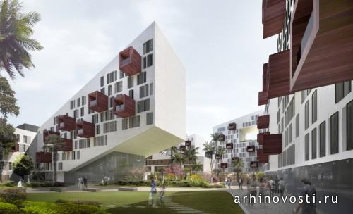 Жилой комплекс Connecting Riads от AQSO Arquitectos. Касабланка, Марокко.