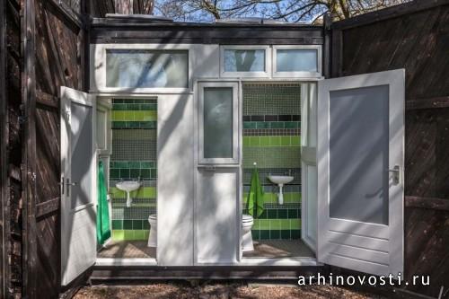 Кафе Noorderparkbar от bureau SLA и Overtreders W. Амстердам, Нидерланды.