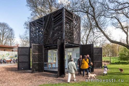 Кафе Noorderparkbar от bureau SLA и Overtreders W. Амстердам, Нидерланды.