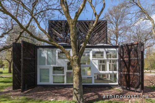 Кафе Noorderparkbar от bureau SLA и Overtreders W. Амстердам, Нидерланды.