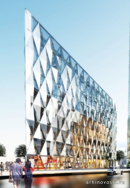 Небоскрёб «Лезвие» («The Blade») от Dominique Perrault Architecture. Сеул, Южная Корея.