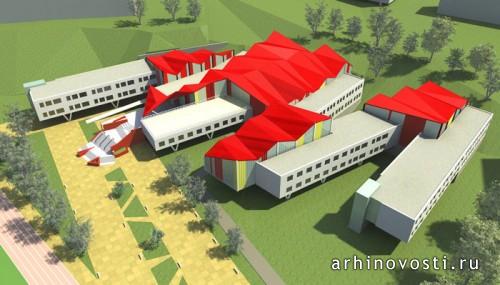 Школа на 22 класса.