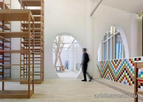 Дизайн интерьера столовой и музейного магазина от Estudio Nômada. Сантьяго-де-Компостела, Испания.