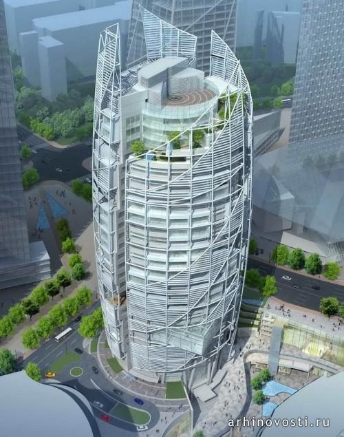 Небоскрёб Block C1-20 от Tange Associates. Сеул, Южная Корея.