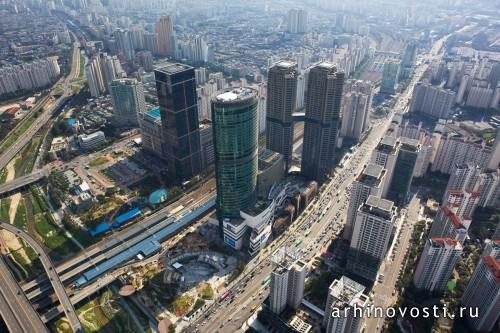 Многофункциональный комплекс D-Cube City от Jerde. Сеул, Южная Корея.