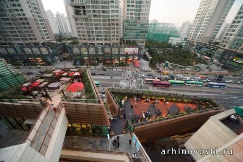 Многофункциональный комплекс D-Cube City от Jerde. Сеул, Южная Корея.